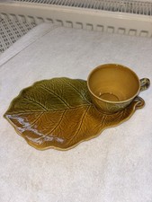 Vintage Royal Winton Grimwades  Leaf Cup/plate Tennis Set -Made in England. 