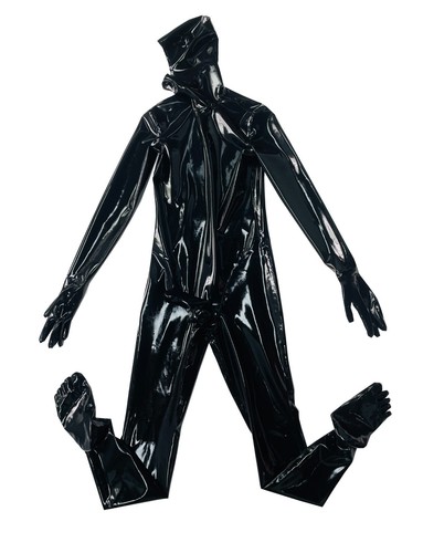 Face entry latex full - , catsuit