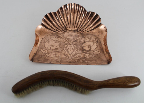 Art nouveau solid copper crumb - art,