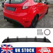 10 Fin Wing For Ford Fiesta 2008-2017 Lower Lip Rear Bumper Diffuser Spoiler BT