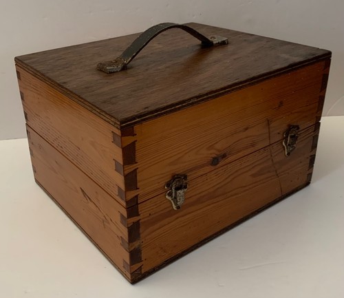 Vintage industrial wooden - wooden, case