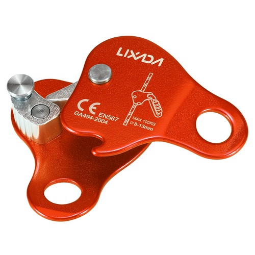 Orange climbing rope grab - climbing,