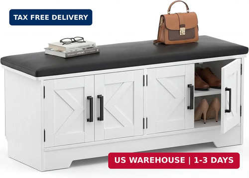 Farmhouse shoe storage - farmhouse,