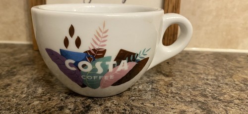 Costa coffee white mug cup - coffee,