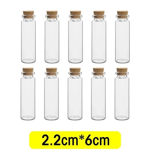 Mini glass jars with - glass, corks