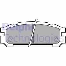 Brake pads Low-Metallic LP814 DELPHI for SUBARU LEGACY   LEGACY   Estate SVX