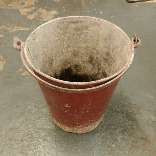 Vintage fire bucket - fire,