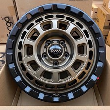 17" VW TRANSPORTER T5 T6 T6.1 MATT BLACK/BRONZE TARGA TG9 8J SWAMPER ALLOYS X4