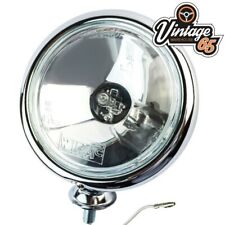 Driving Lamp Spot Light 12v Classic Car Vintage Style Single 5" Chrome Halogen