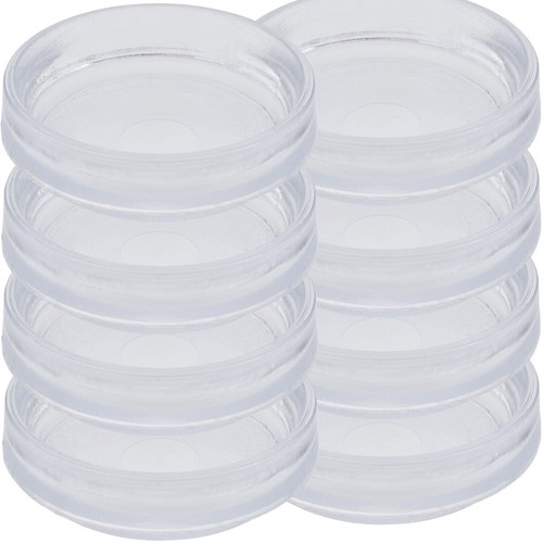 Large clear castor cups - large,