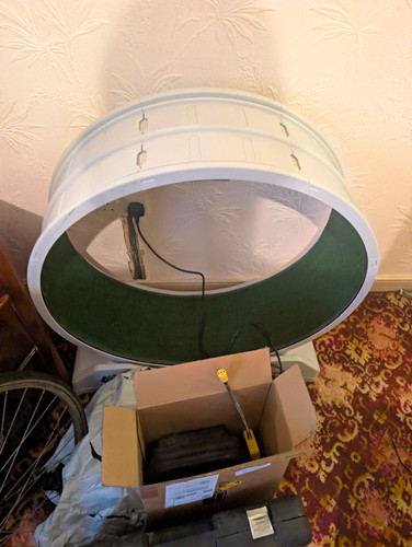Large plastic exercise wheel - exercise,