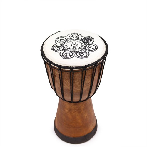 Chakra design djembe drum 30cm - chakra,