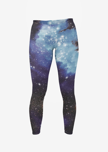 Women blue galaxy stars - blue,