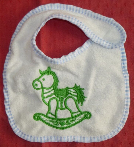 New baby bib rocking - rocking, horse