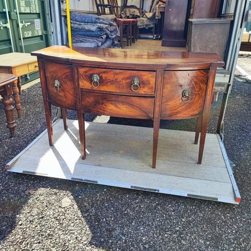 Georgian bow front sideboard - georgian,