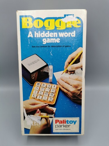 Boggle hidden word game - hidden, 1976