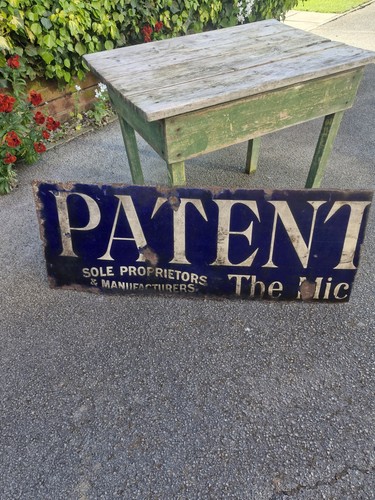 Antique enamel advertising - antique,