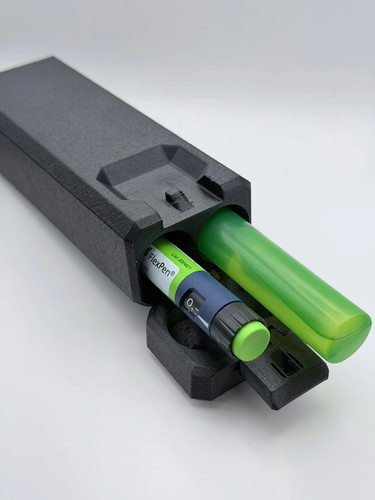 Lockable pen storage case - 2-pen,