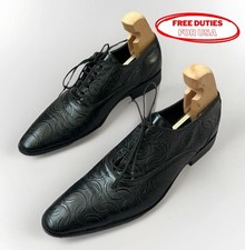 Cesare Paciotti Black Embossed