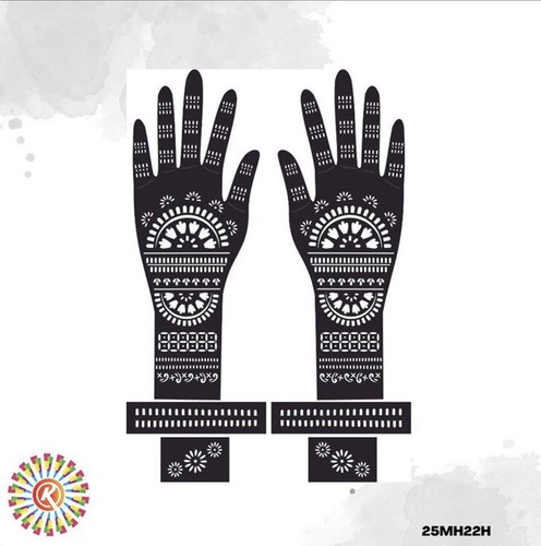 Henna stencil tattoo - henna,