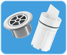 70mm Shower Drain Top Waste Chrome Plated ABS with Short Hair Trap Dip Tube STW