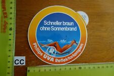 Old sticker fitness solarium Philips UVA reflector lamps (A)