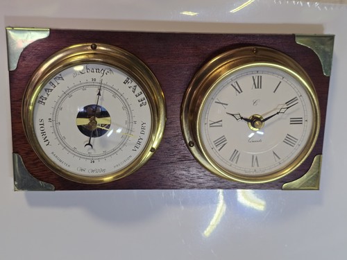Vintage solid brass wooden - solid,