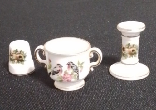 Vintage spode miniature birds - vintage,
