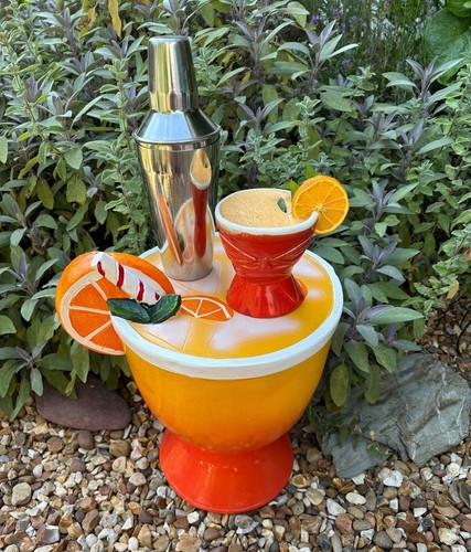 Cocktail glass ornament - glass,