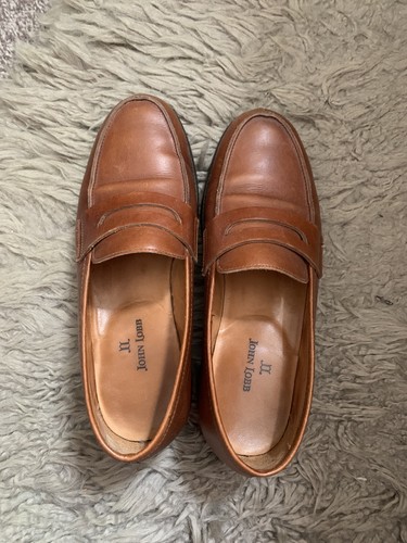 John lobb ladies tan loafers - ladies,