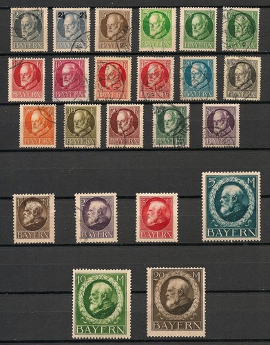 Bavaria stamps 1914 king - stamps,
