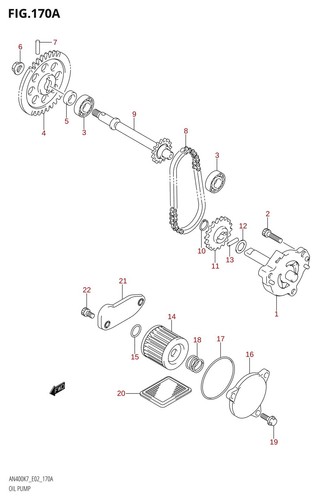 Suzuki genuine nut - nut, dr650