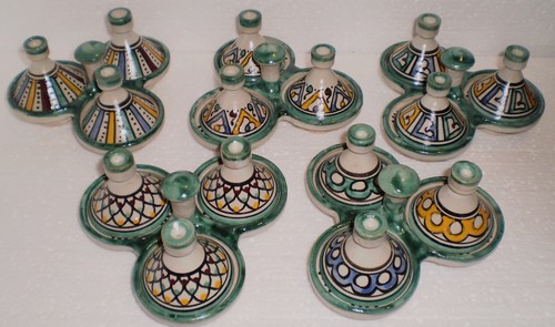 Hand painted ceramic tagine - painted,