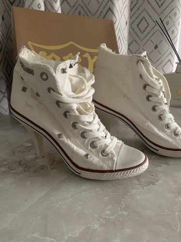 Ash stone stilletto sneakers - stone,