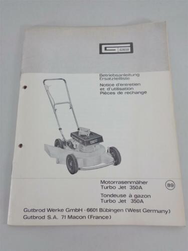 Operating instructions parts - operating,
