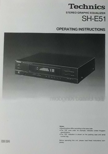 Technics e51 stereo - sh-e51,