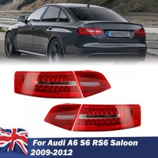 4x L+R LED Rear Outer+Inner Tail Light Lamps For Audi A6 S6 RS6 Saloon 2009-2012