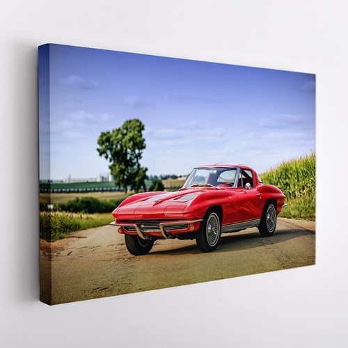 Red chevrolet corvette - a,