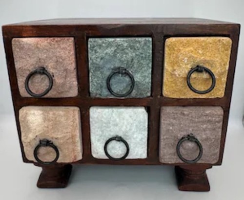 Vintage twelve drawer stone - 6,