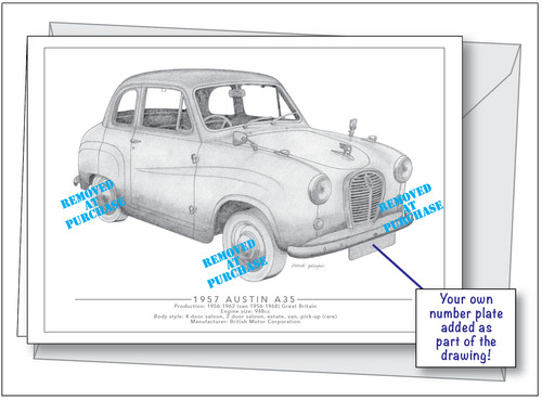 Austin a35 personalised - austin,