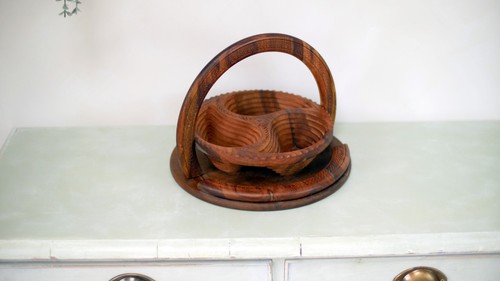 Vintage hand carved wooden - hand,