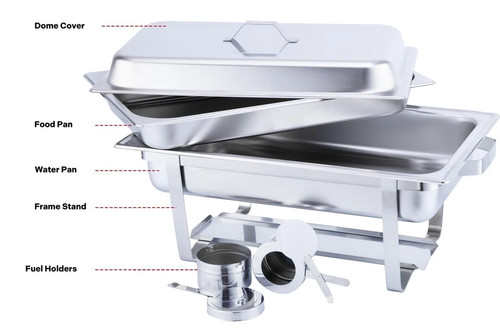 Stainless steel chafing - 9l,