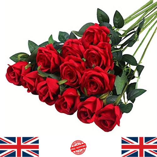 12x artificial single rose bud - artificial,