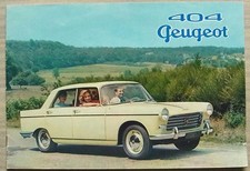 PEUGEOT 404 Car Sales Brochure
