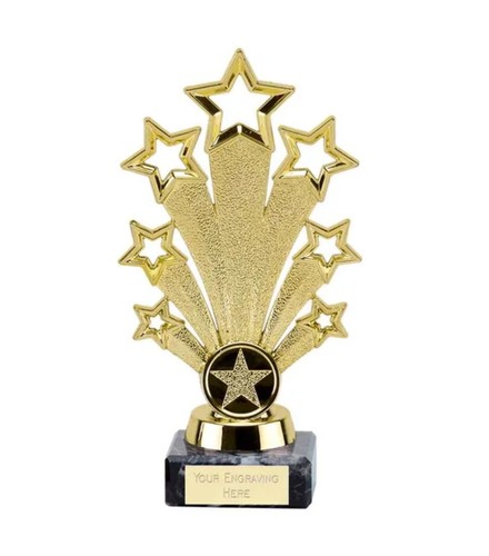 Fanfare star trophy award - star,