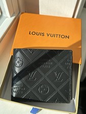 Louis Vuitton Monogram Black Leather Bifold Wallet