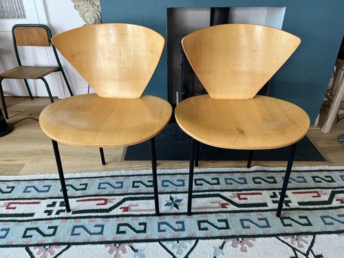 Vintage danish plywood chairs - plywood,