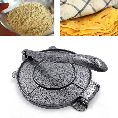 Black aluminum tortilla press - black,
