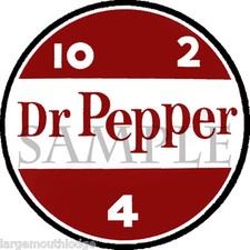 6 INCH DR. PEPPER  DECAL