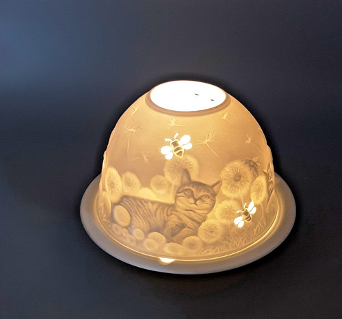Lithophane porcelain dome - lithophane,